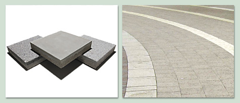 コンクリート平板(普通)と施工例